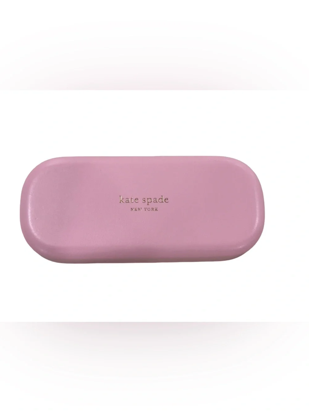 Kate Spade Pink Eyeglasses Sunglasses Hard Case & Cleaning Cloth Set
